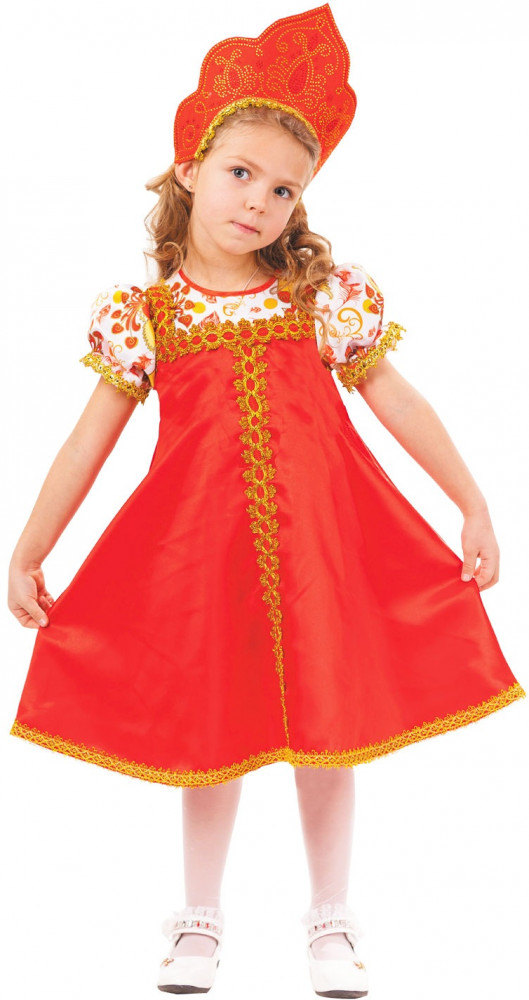 Костюм карнавальный для девочек «Красна-девица» | Русские сказки | Пуговка