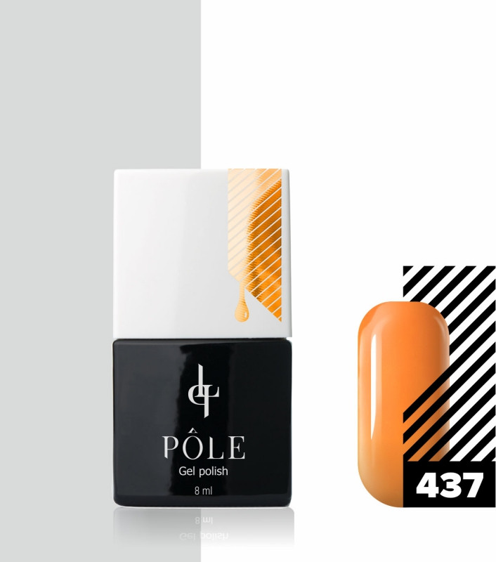 Гель-лак для ногтей, оттенок 437 Спелый нектарин | Pole