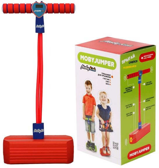 Тренажер для прыжков со светом и звуком «Moby Jumper» | Moby Kids