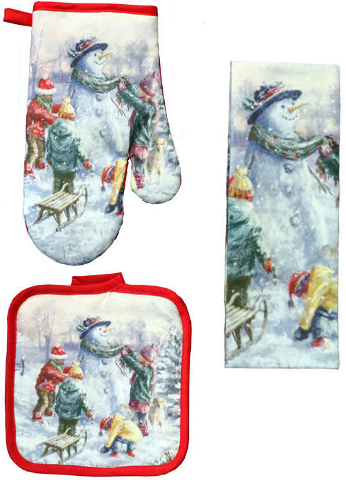 Комплект кухонный: варежка, прихватка, полотенце | Kylin