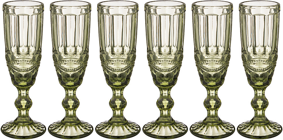 Набор бокалов для шампанского «Серпентина» | Muza Color | Lefard