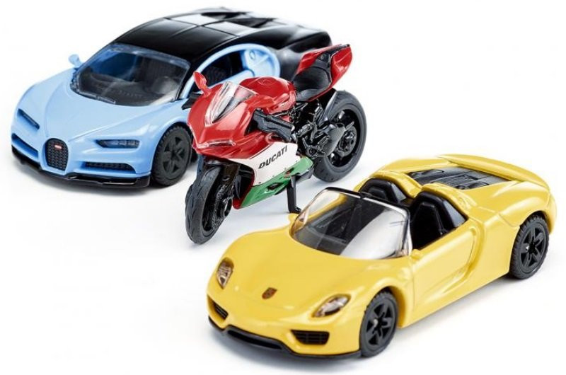 Набор «Спортивные машины и мотоцикл» | Siku