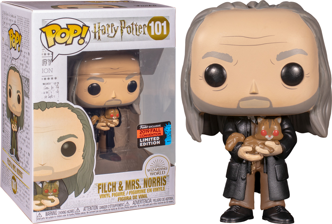 Фигурка «Filch with Mrs Norris» exclusive | Harry Potter Series 7 | Funko Pop!
