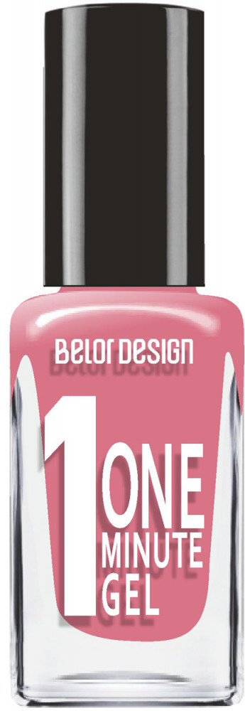 Лак для ногтей, оттенок 206 «Натуральный малиновый» | One minute | BelorDesign