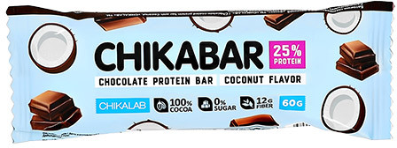 Батончик протеиновый «Кокос с шоколадной начинкой» | Chikabar | Chikalab