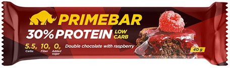 Батончик протеиновый со вкусом шоколада и малины | Primebar | PRIMEKRAFT