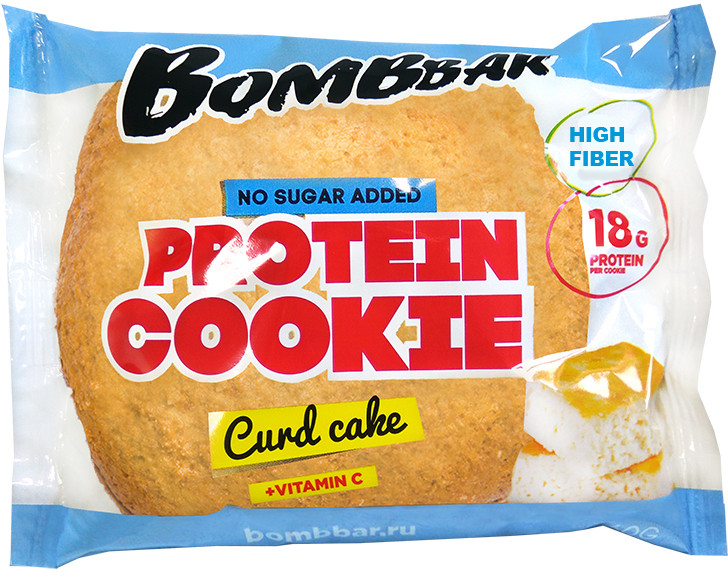 Печенье протеиновое со вкусом творожного кекса | Bombbar
