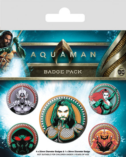 Набор значков «Aquaman»