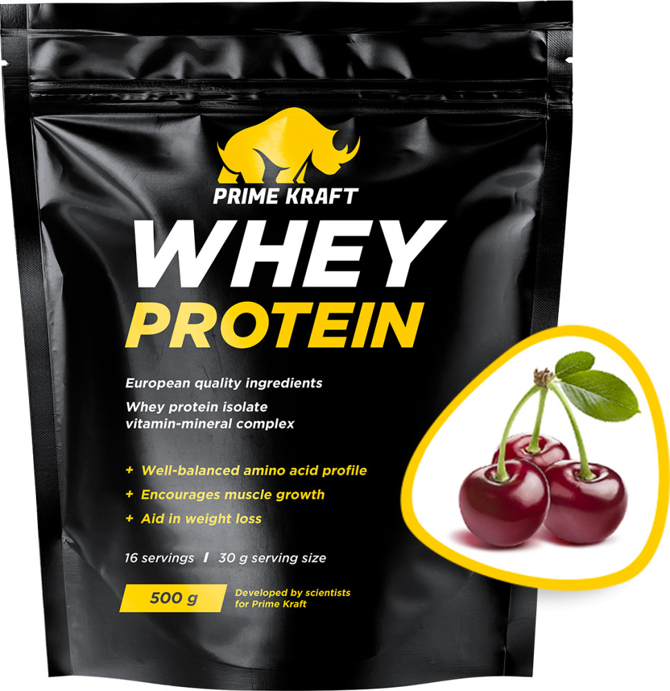 Протеин сывороточный со вкусом дикой вишни | Whey | PRIMEKRAFT