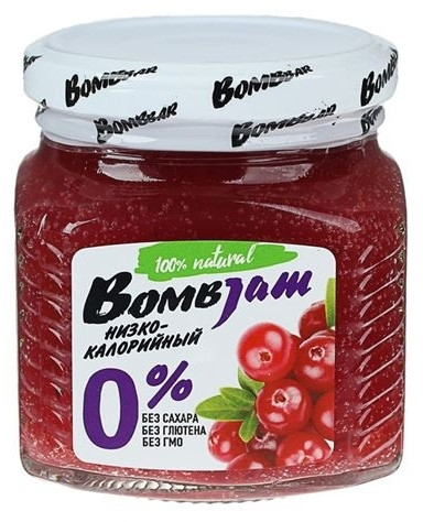 Джем низкокалорийный со вкусом брусники | Bombbar