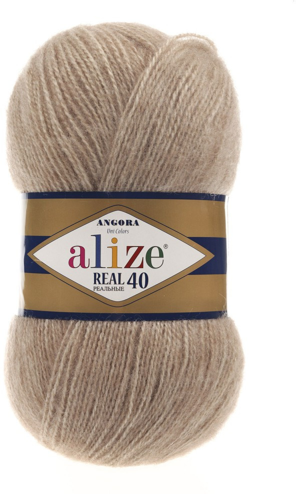 Пряжа для вязания «Real 40», 152 Бежевый меланж | Angora | Alize