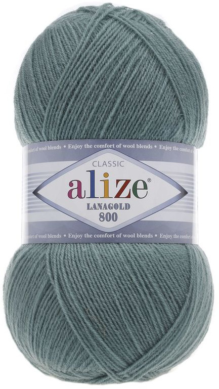 Пряжа для вязания «Lanagold 800», 386 Лазурный | Lanagold | Alize