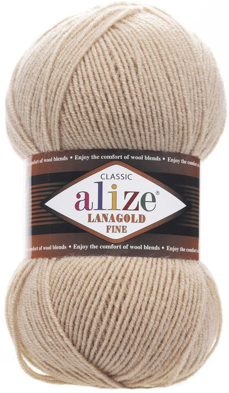 Пряжа для вязания «Lanagold fine», 585 Бежевый | Lanagold | Alize