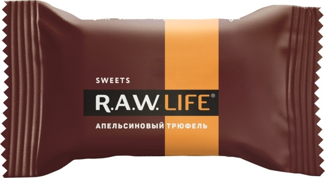 Конфета со вкусом апельсинового трюфеля | R.A.W. Life