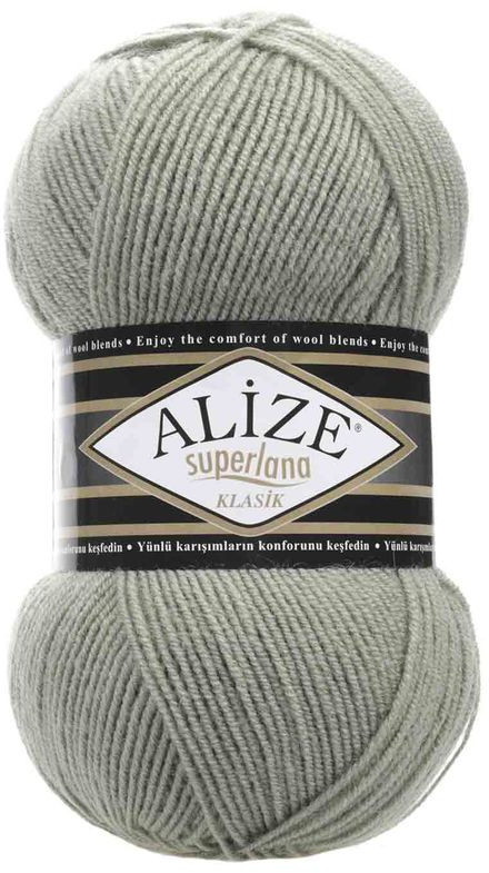 Пряжа для вязания «Superlana klasik», 138 Зеленый миндаль | Superlana | Alize