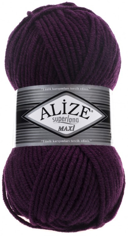 Пряжа для вязания «Superlana maxi», 111 Фиолетовый | Superlana | Alize