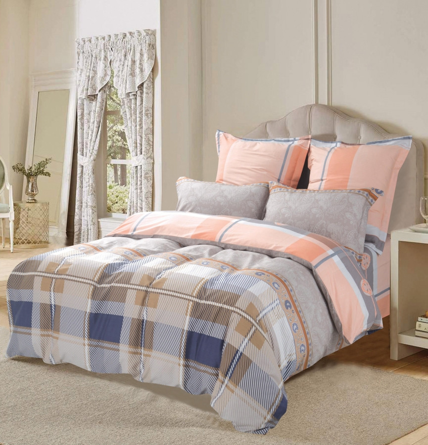 Комплект постельного белья (семейный, сатин, 2 наволочки 70×70 и 2 наволочки 50×70) | Сатин печатный | Сайлид-текстиль