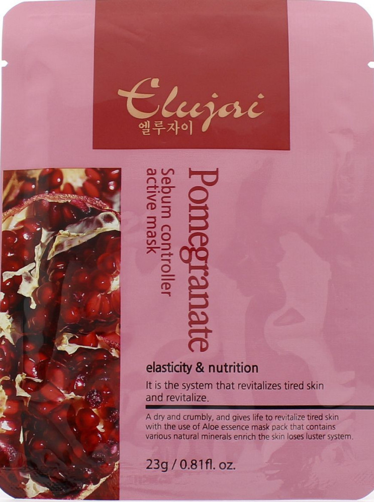 Маска тканевая для лица с экстрактом граната | Elujai