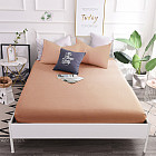 Простыня на резинке с наволочками (2-спальная, ранфорс, 2 наволочки 50×70)