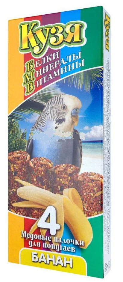 Палочки для попугаев «Банан» | Кузя
