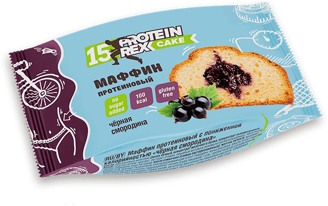Маффин протеиновый «Черная смородина» | Cake | Protein Rex