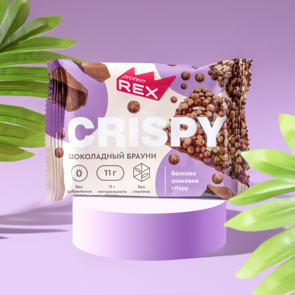 Хлебцы протеино-злаковые «Шоколадный брауни» | Сrispy | Protein Rex