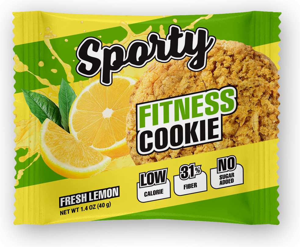 Печенье низкокалорийное «Свежий лимон» | Fitness | Sporty