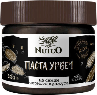 Паста урбеч из семян чёрного кунжута | Nutco