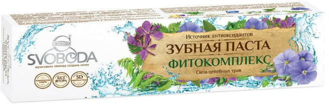 Зубная паста укрепляющая «Фитокомплекс» | Svoboda