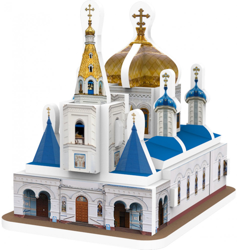Пазл 3D «Покровский собор» | Архитектура городов-организаторов | IQ 3D Puzzle