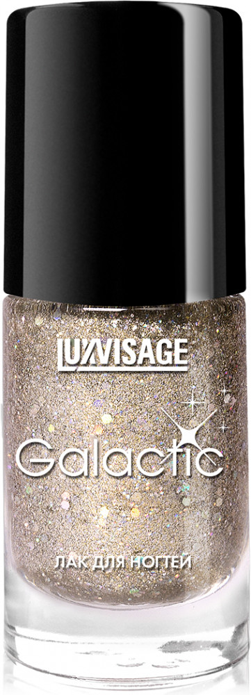 Лак для ногтей с глиттером «Galactic», оттенок 218 | LuxVisage