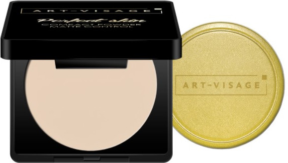 Пудра компактная для жирной и комбинированной кожи, оттенок 214 Кремовый | Perfect skin | Art-Visage