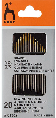 Иглы остроконечные №3-9 | Pony