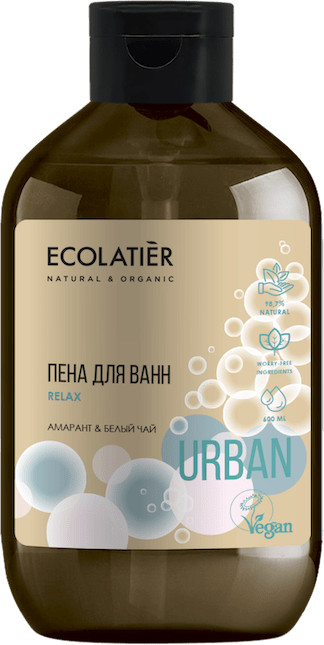 Пена для ванн с амарантом и белым чаем | Ecolatier