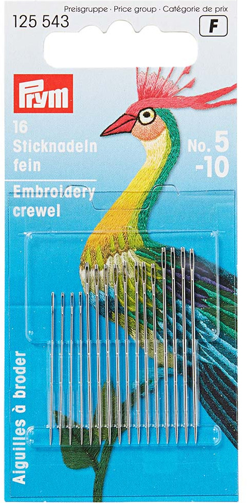 Иглы тонкие №5-10 | Prym