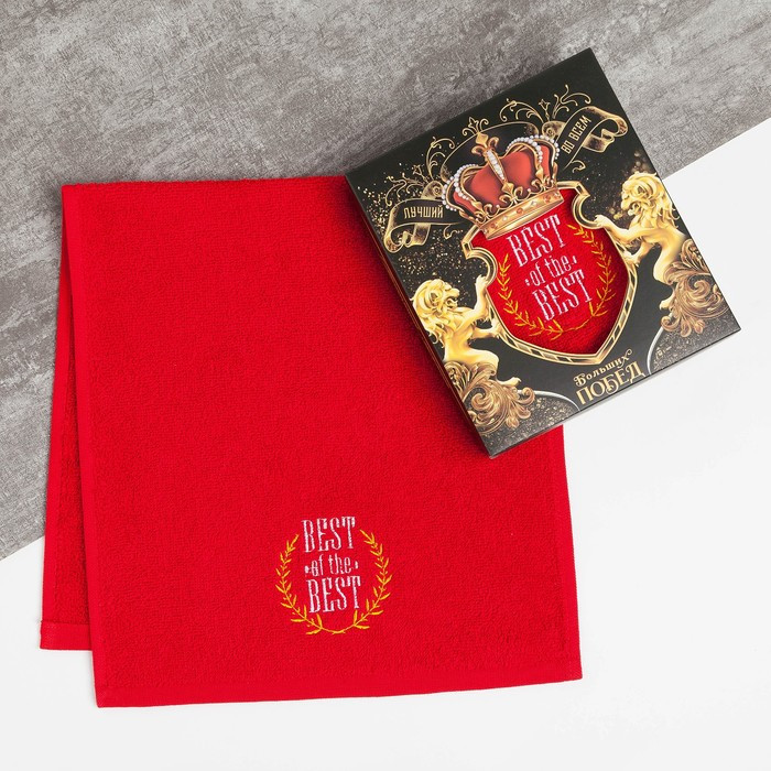 Полотенце махровое «Больших побед» | Защитник | Этель