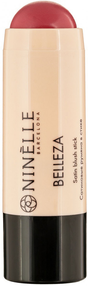 Румяна для лица в стике сатиновые, оттенок 422 Холодный розовый | Belleza | Ninelle