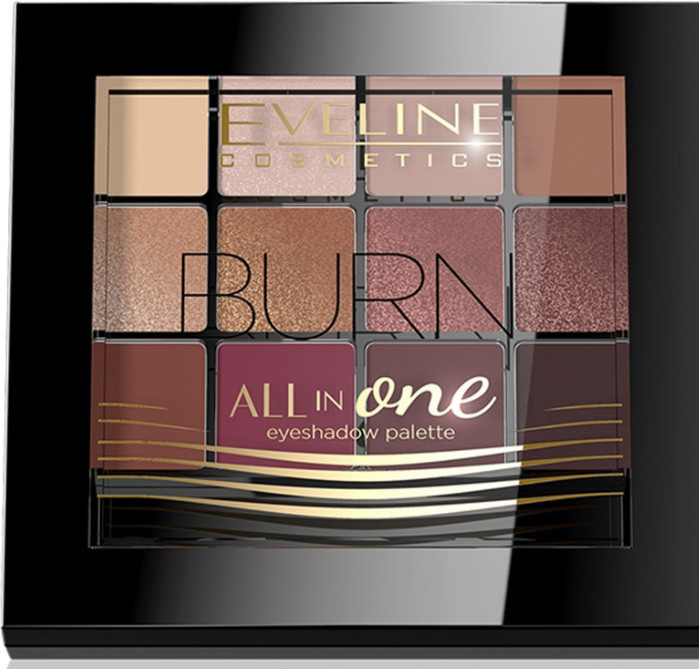 Палетка для макияжа, оттенок № 3 Burn | All in One | Eveline Cosmetics