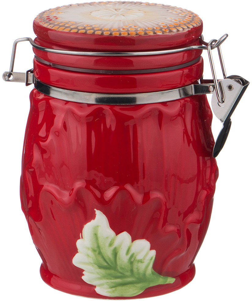 Банка для сыпучих продуктов «Маковый цвет» | Agness