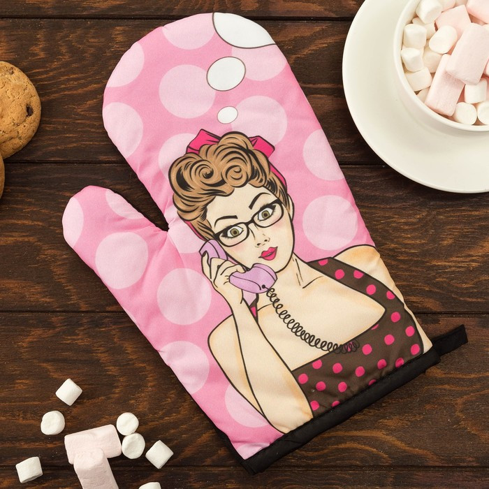 Прихватка-рукавица «Горошек» | Love Life | Этель