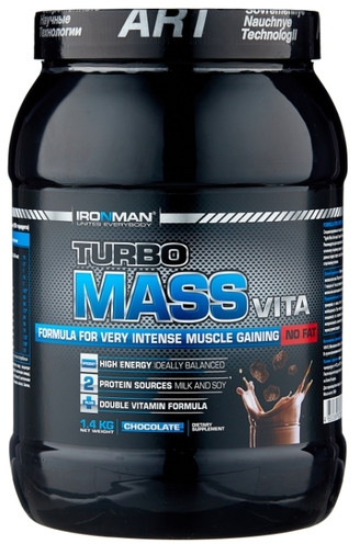 Гейнер со вкусом шоколада «Turbo Mass Vita» | Ironman