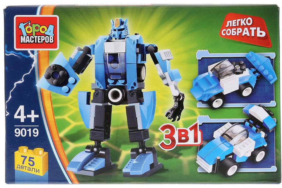 Конструктор «Робот 3 в 1» | Легко собрать | Город мастеров