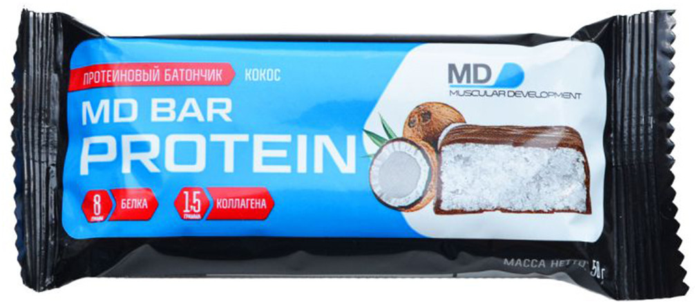 Батончик протеиновый со вкусом кокоса | MD