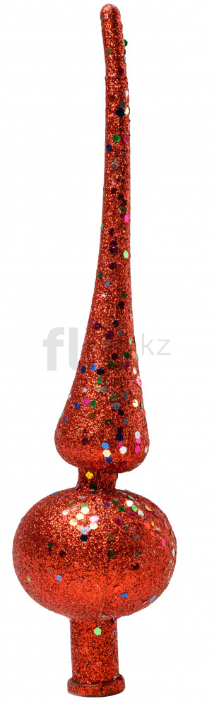 Верхушка на елку «Перелив» (6х26 см) золотая | Зимнее волшебство