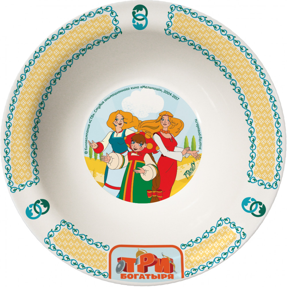 Тарелка «Царевны» | Три богатыря | Дулевский фарфор