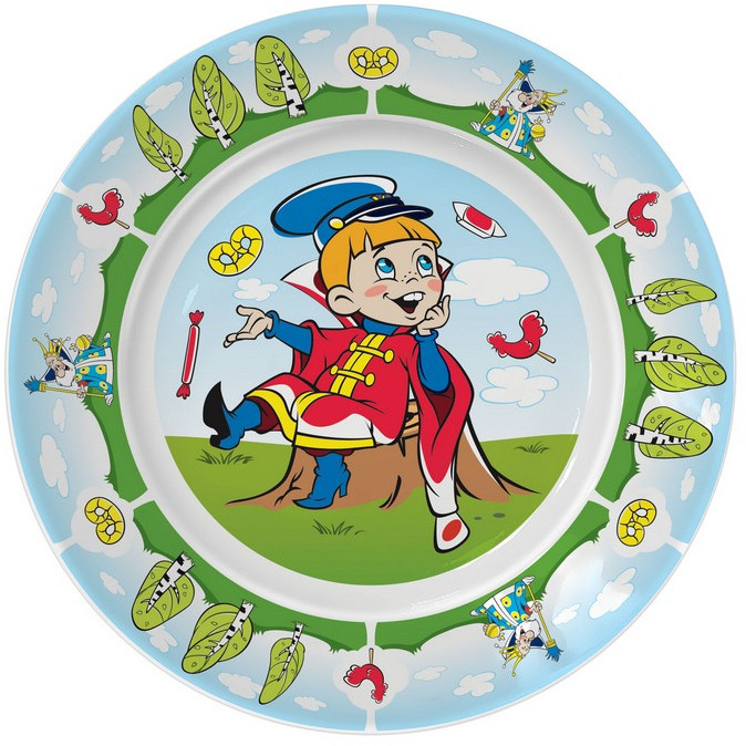 Тарелка «Вовка в тридевятом царстве» | Союзмультфильм | Добрушский фарфоровый завод