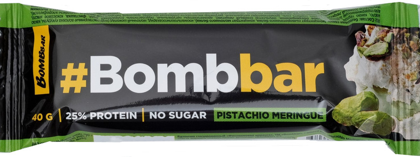 Батончик в шоколаде «Фисташковая меренга» | Bombbar