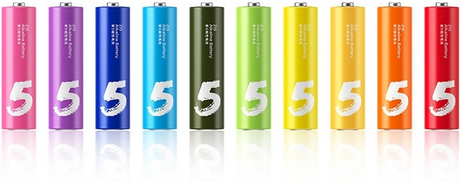 Набор батареек Xiaomi ZMI Rainbow 5 AA | Xiaomi