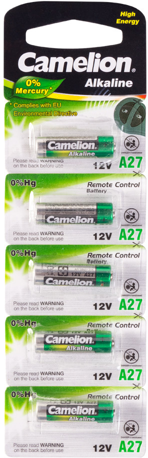 Набор батареек алкалиновых A27 | Camelion