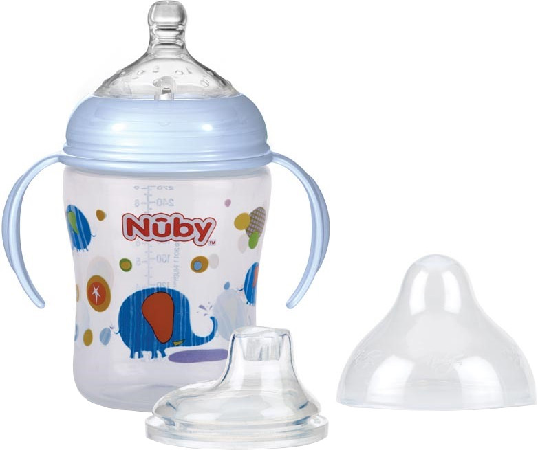 Поильник-непроливайка со съемными ручками | Nuby